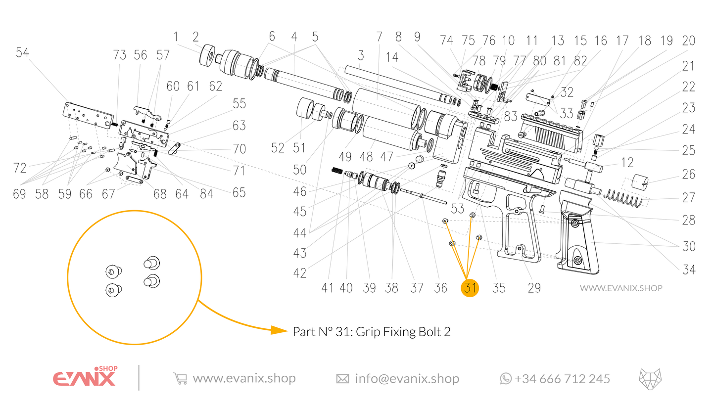 Evanix Viper Spare Parts